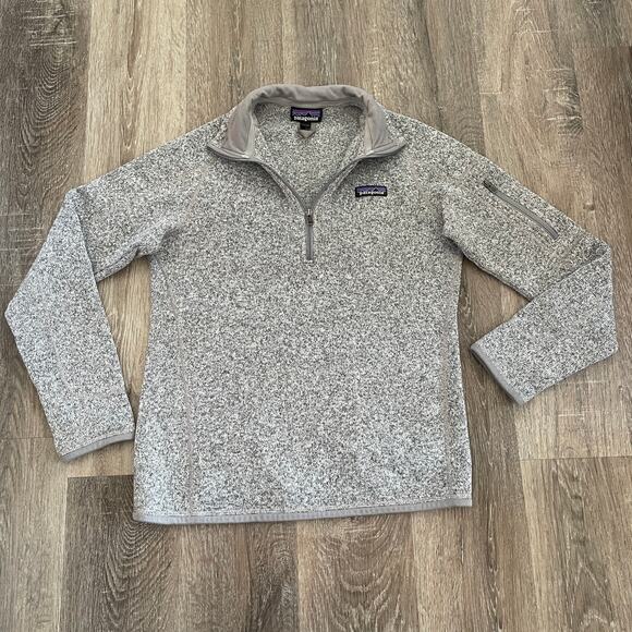 Patagonia Women’s Better Sweater 1/4 Zip in Birch White - Size: Medium - Picture 5 of 7